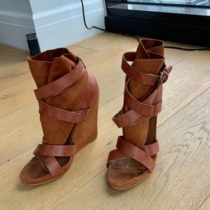 Joe’s wedged sandals